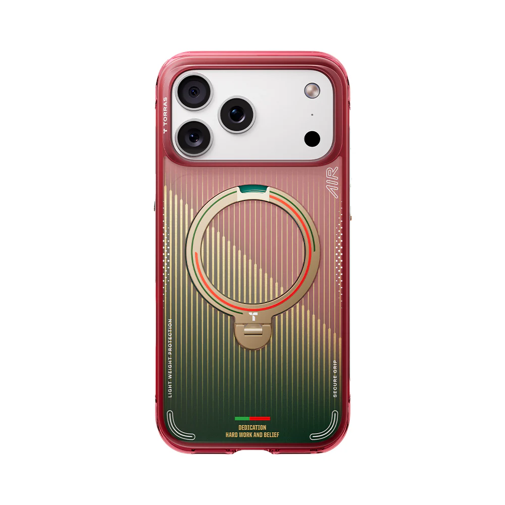 Ostand Q3 Air 葡萄牙國家隊 足球系列 旋轉支架防摔氣囊手機殼 iPhone 17/iPhone 16 系列 - Image 8