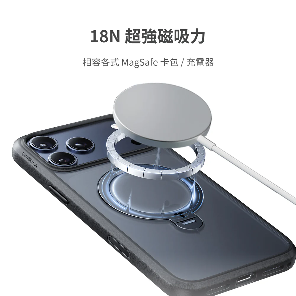 Ostand Spin Magnetic 相機按鍵旋轉支架防摔手機殼 iPhone 17系列 - Image 7