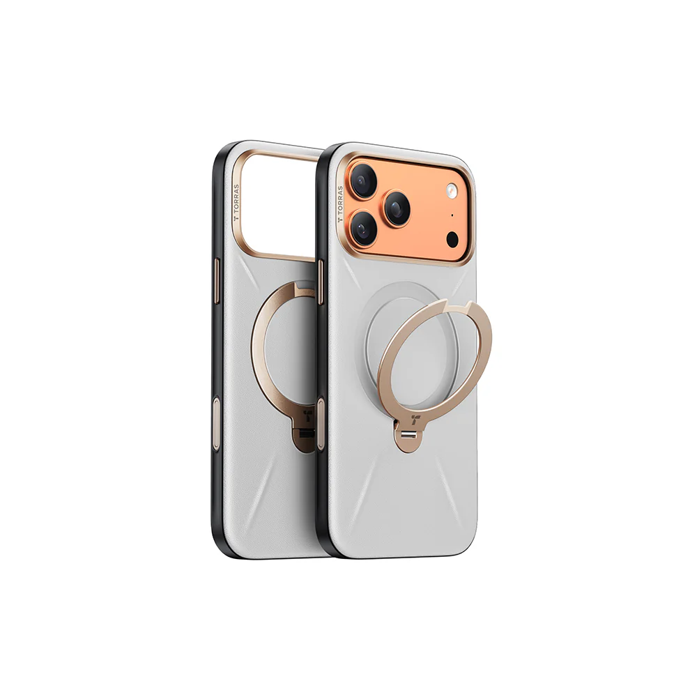 Ostand Spin VegSkin Magnetic 相機按鍵旋轉支架皮革防摔手機殼 iPhone 17系列 - Image 11