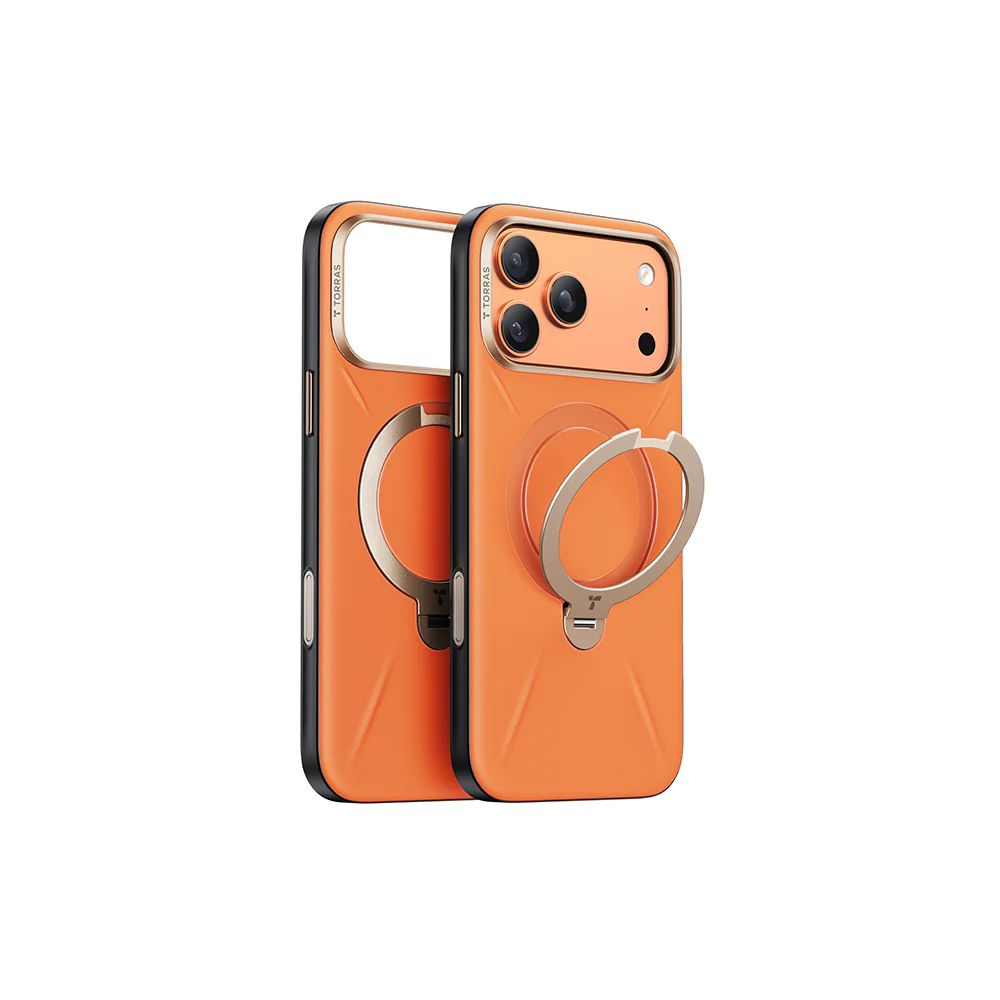 Ostand Spin VegSkin Magnetic 相機按鍵旋轉支架皮革防摔手機殼 iPhone 17系列 - Image 12