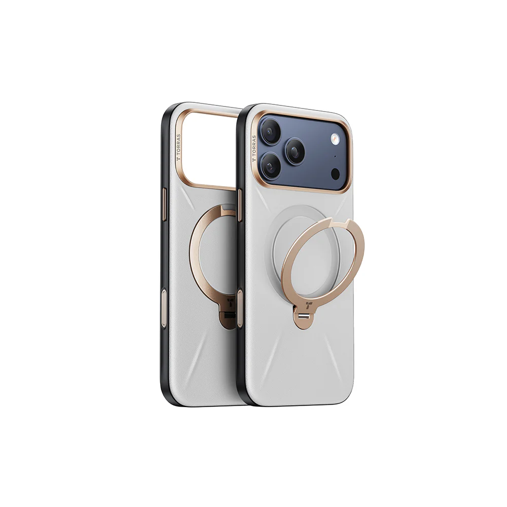 Ostand Spin VegSkin Magnetic 相機按鍵旋轉支架皮革防摔手機殼 iPhone 17系列 - Image 15