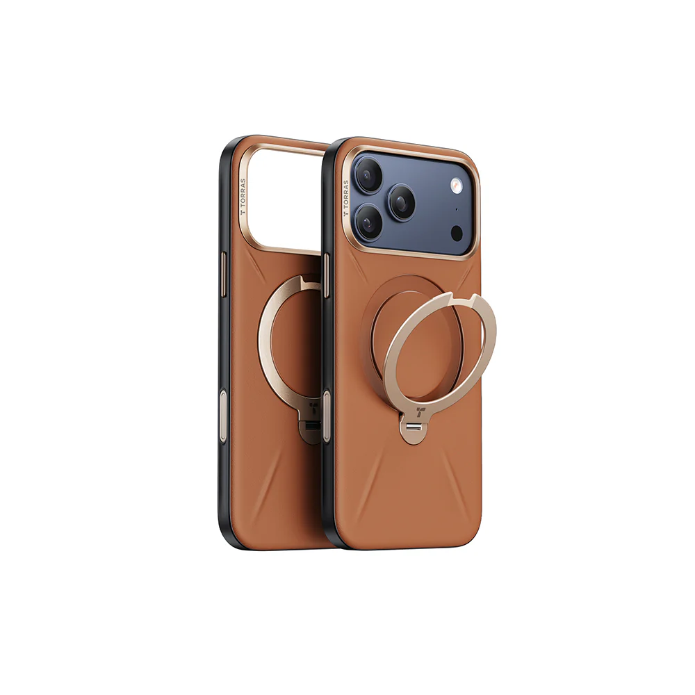 Ostand Spin VegSkin Magnetic 相機按鍵旋轉支架皮革防摔手機殼 iPhone 17系列 - Image 17