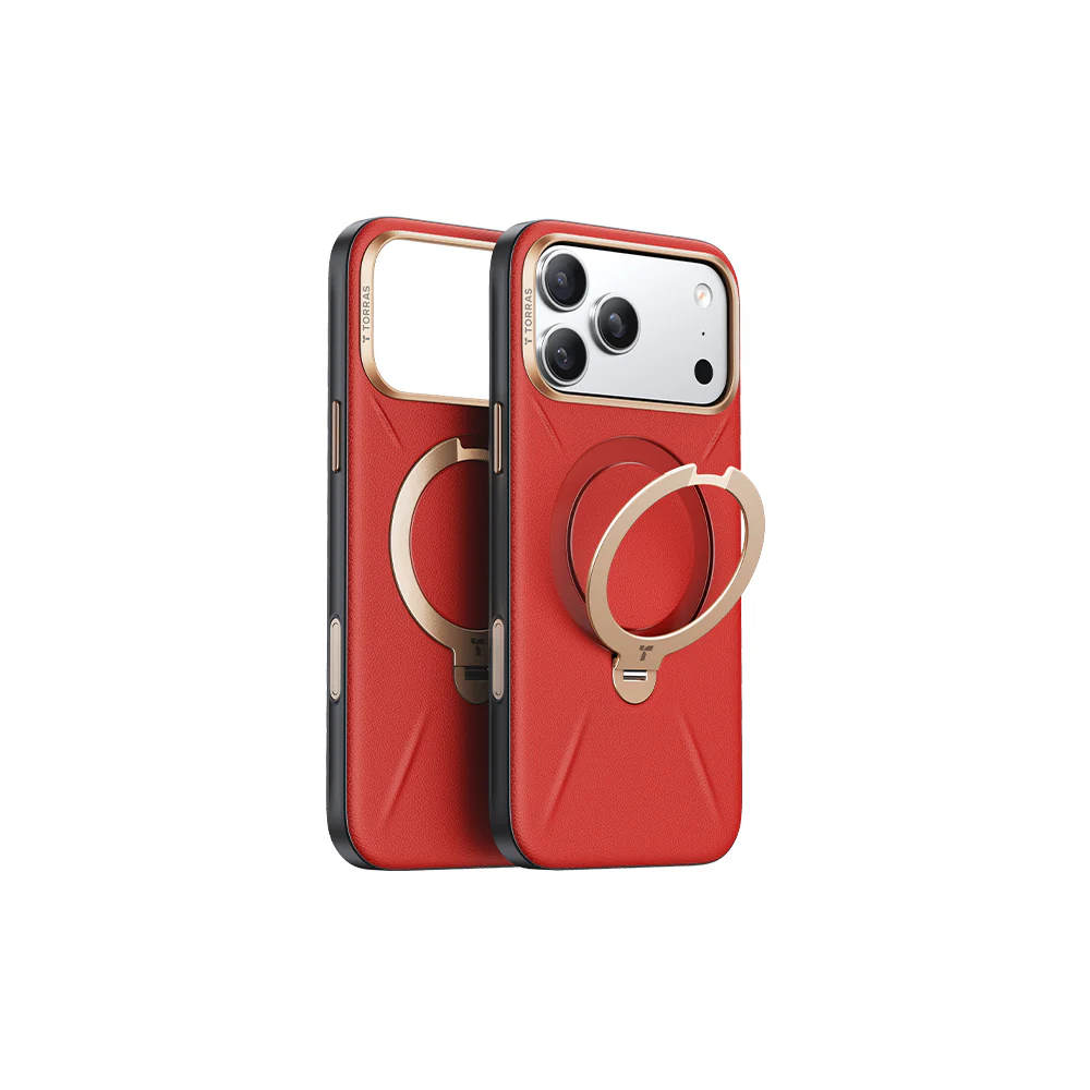 Ostand Spin VegSkin Magnetic 相機按鍵旋轉支架皮革防摔手機殼 iPhone 17系列 - Image 19