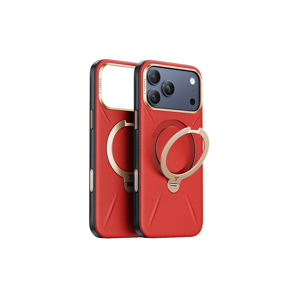 Ostand Spin VegSkin Magnetic 相機按鍵旋轉支架皮革防摔手機殼 iPhone 17系列 - Image 20