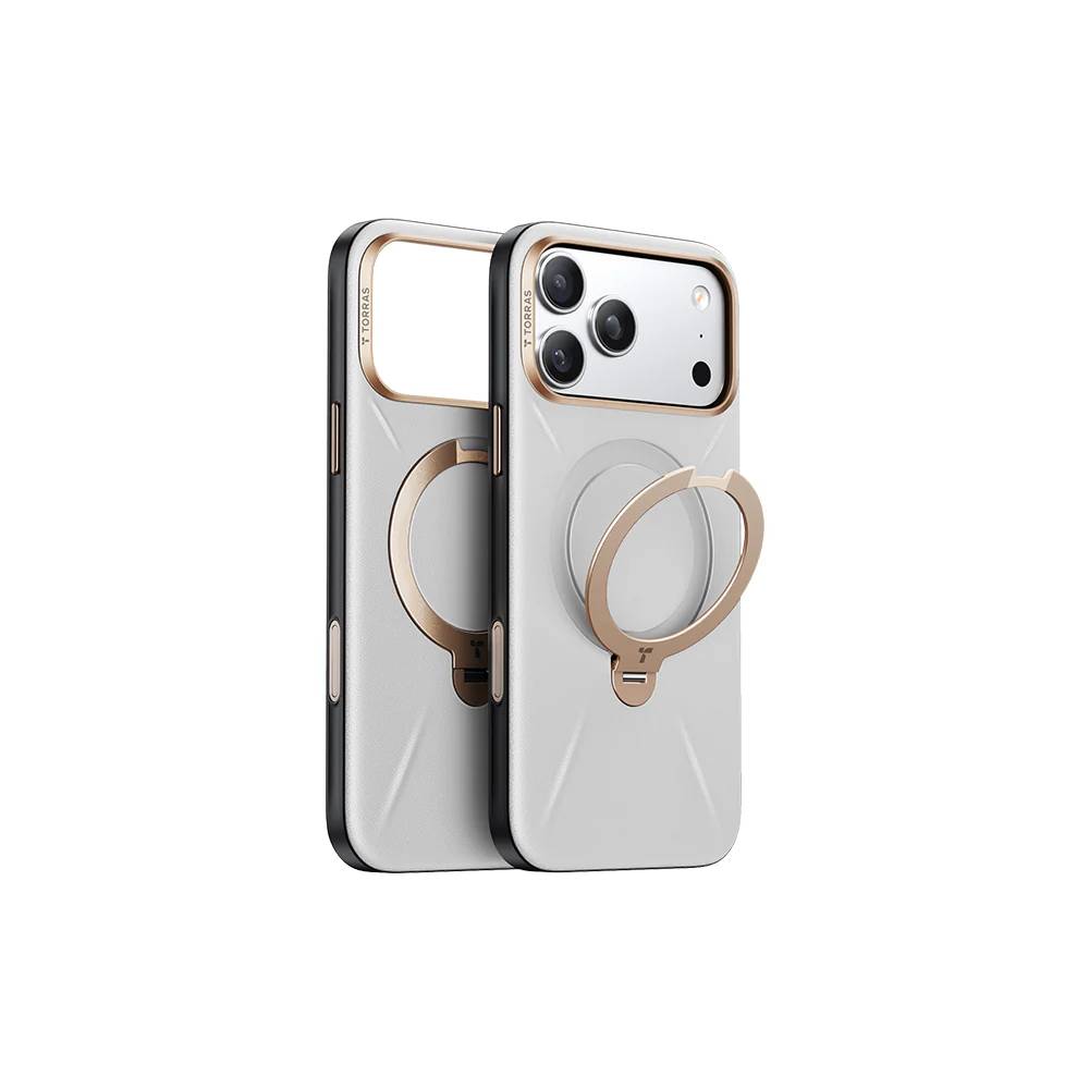 Ostand Spin VegSkin Magnetic 相機按鍵旋轉支架皮革防摔手機殼 iPhone 17系列 - Image 8